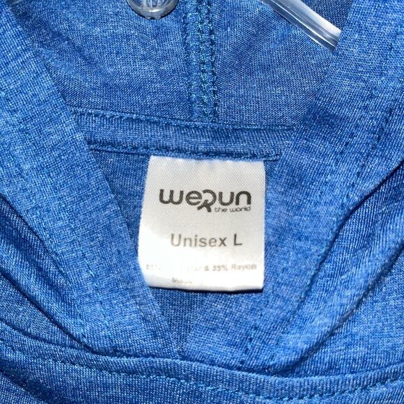 American Turkey Trot Blue Hoodie unisex L - Picture 5 of 5